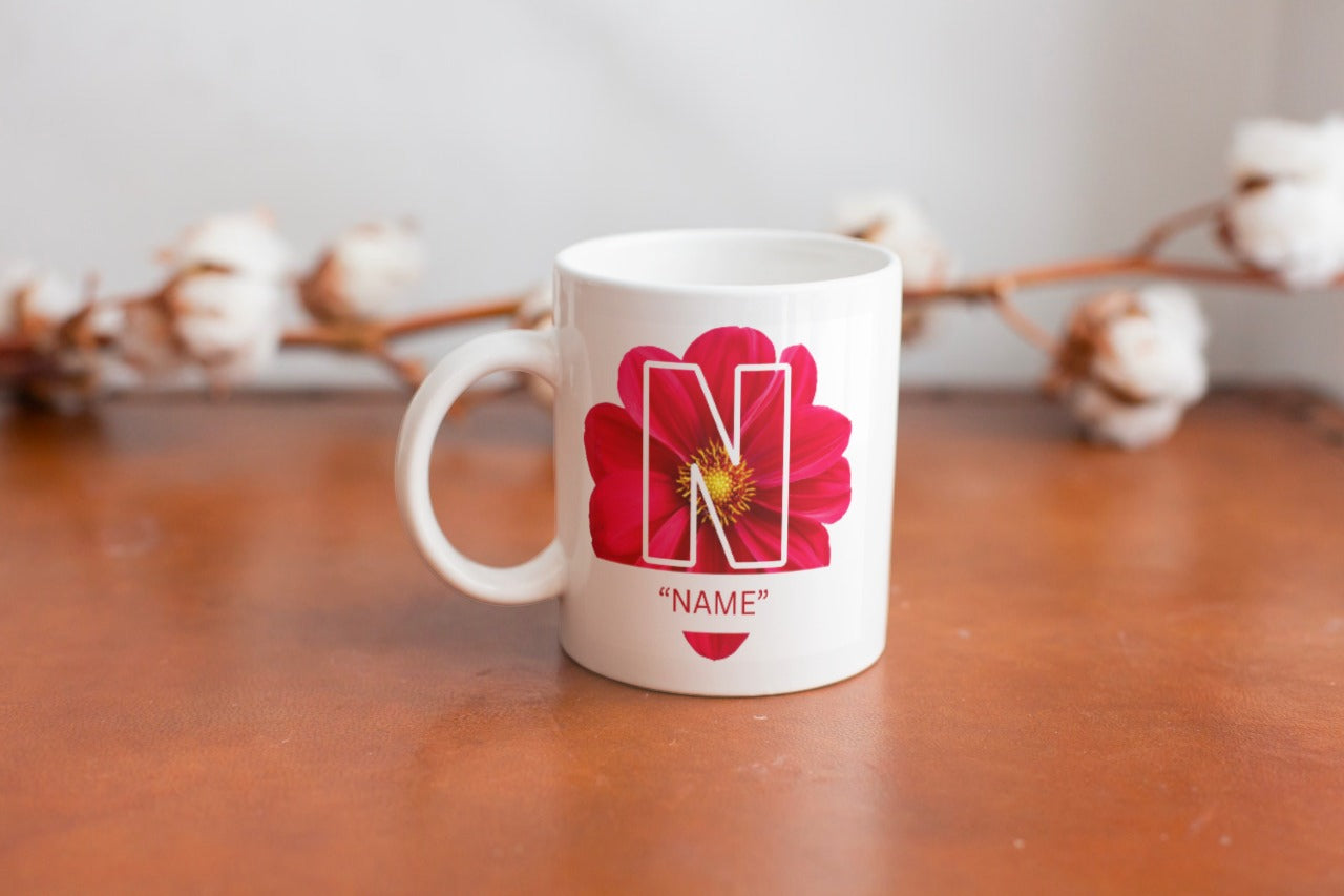 Name on red flower