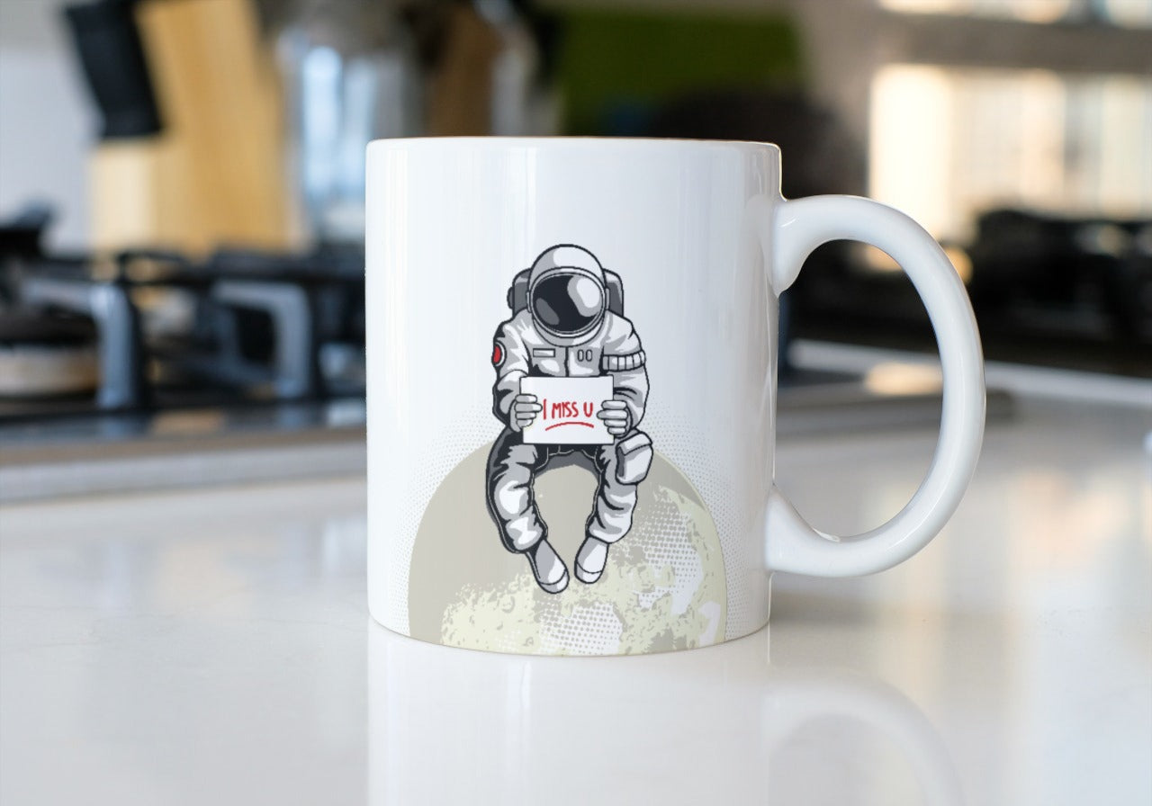 Astronaut on the moon i miss you