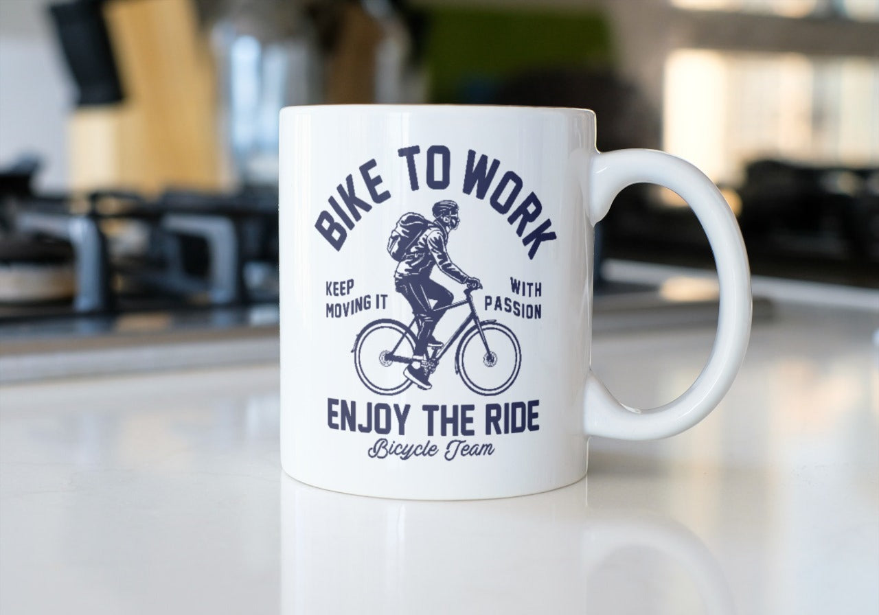 Cyclist bike to work