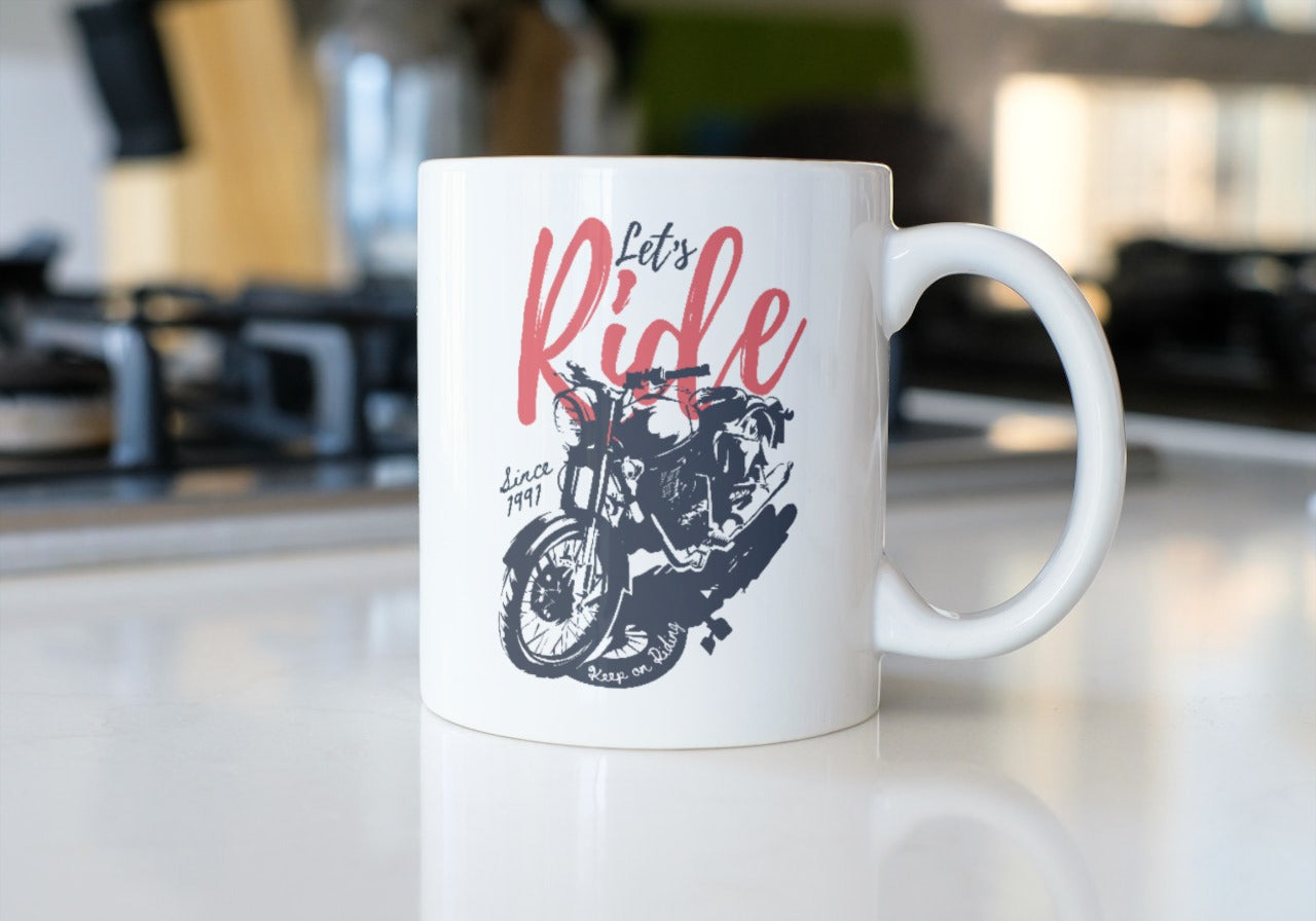 Customisable Biker Mugs-Let's ride. Carry your biker mug wherever you go.