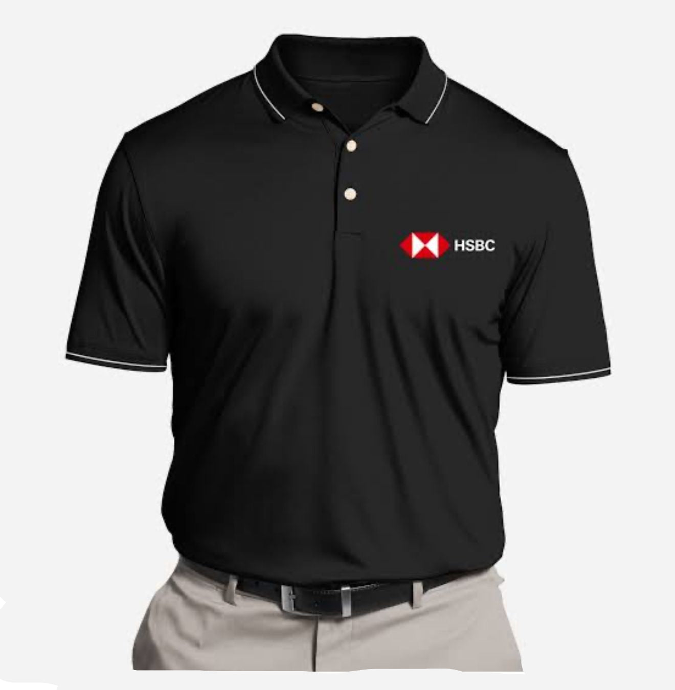 Half Sleeved Collared T-shirt ( Embroidered)